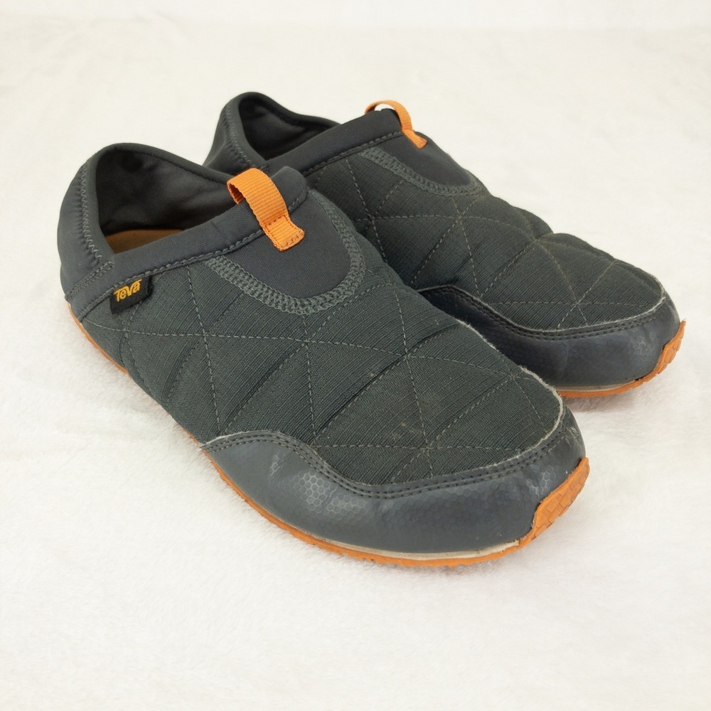 Teva ReEmber Slip On Shoes Kids Size 6 Gray Quilted Collapsible Heel